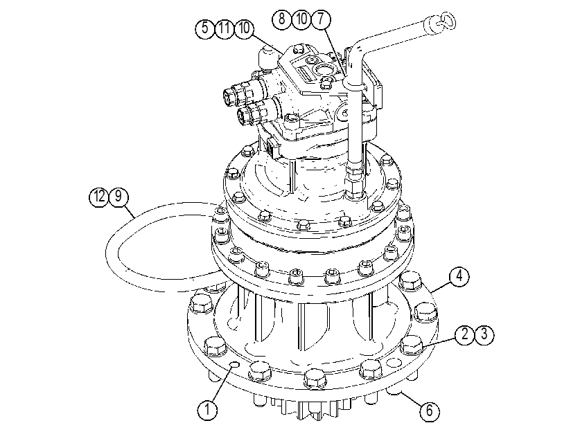 DRIVE & MTG GP-SWING 4512916 CAT