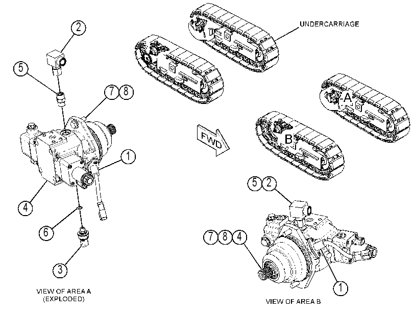 MOTOR & MOUNTING GP 3741297 CAT