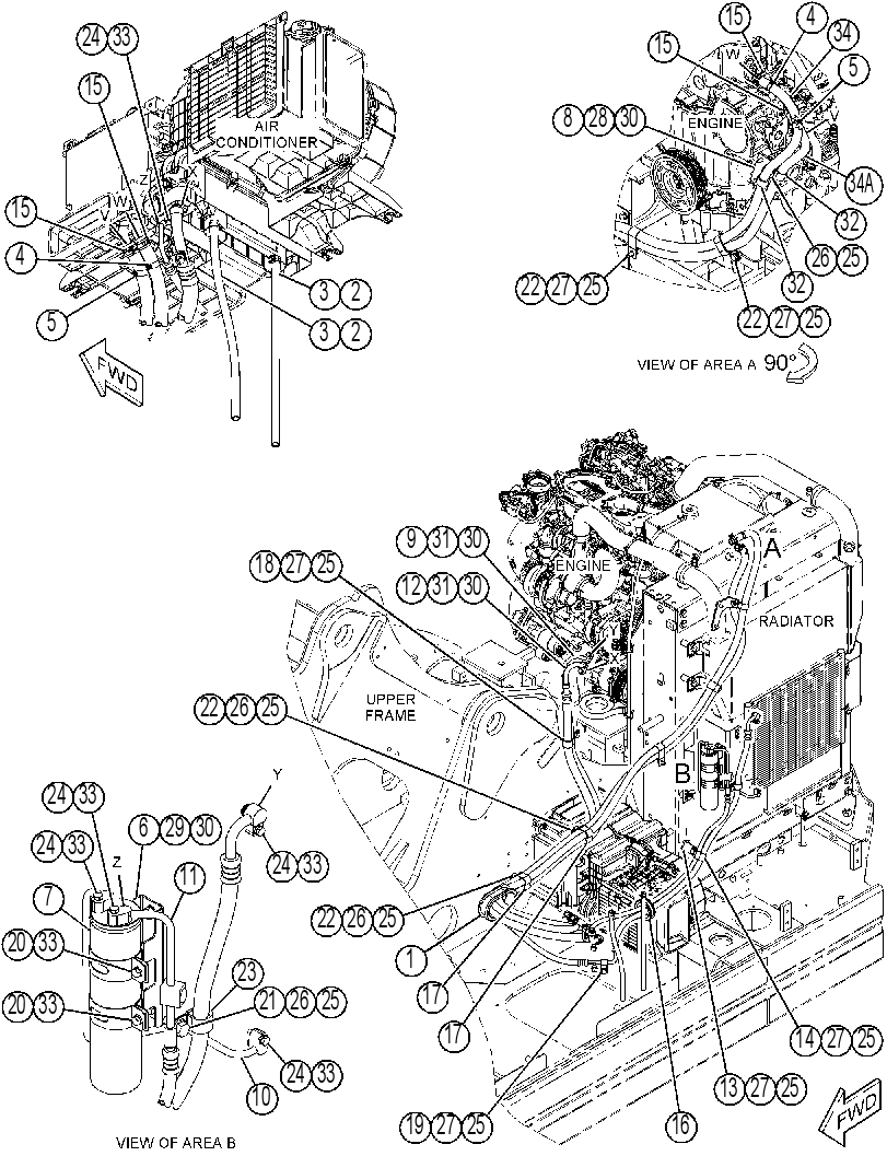 Трубопроводы кондиционера 4519268 CAT
