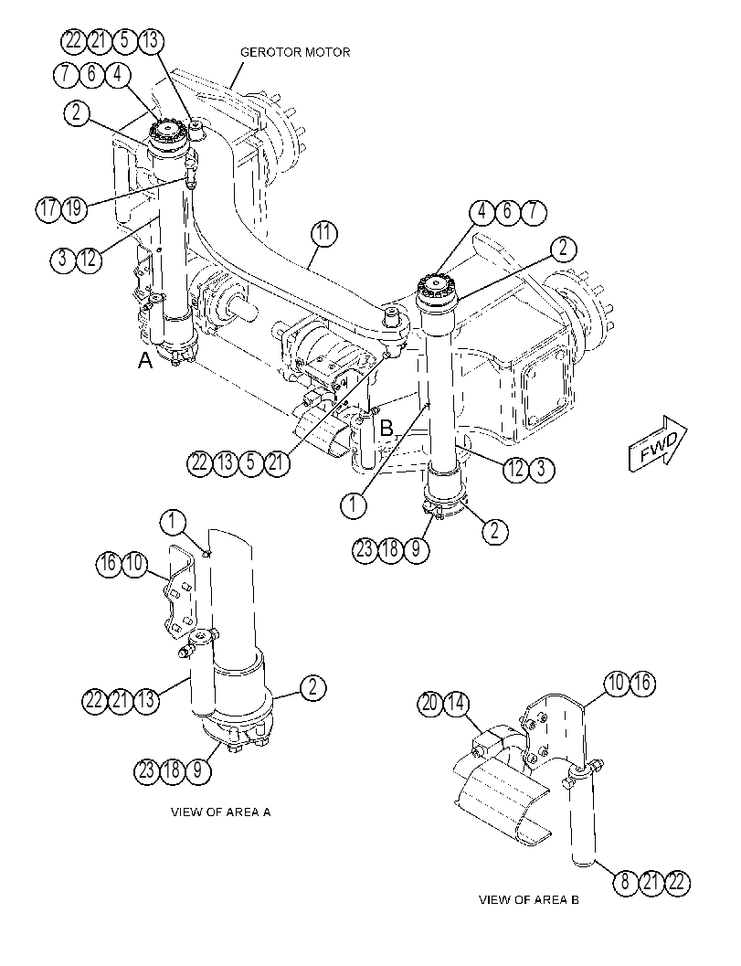 ROLLER GP-FEED 4608607 CAT