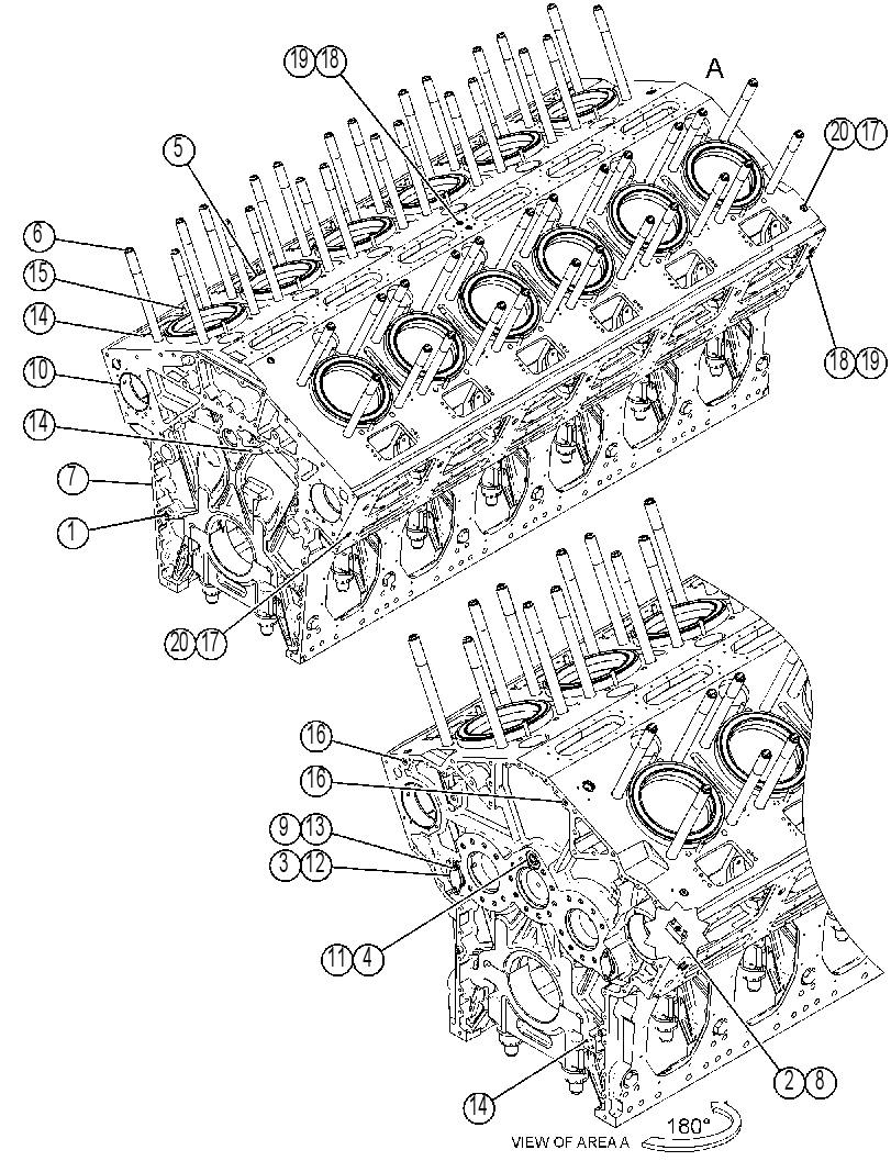 Блок цилиндров 4616817 CAT