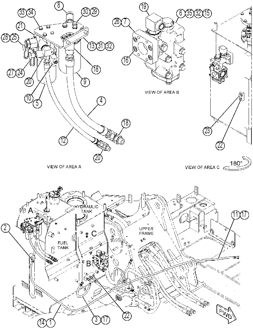 FILTER & LINES GP-HYDRAULIC 4515232 CAT
