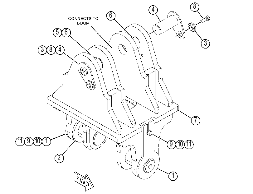 LINKAGE AR-FELLING HEAD 4569243 CAT