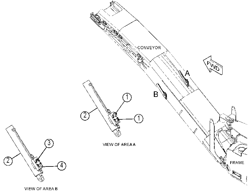 CYLINDER & MTG GP-CONVEYOR 3741317 CAT