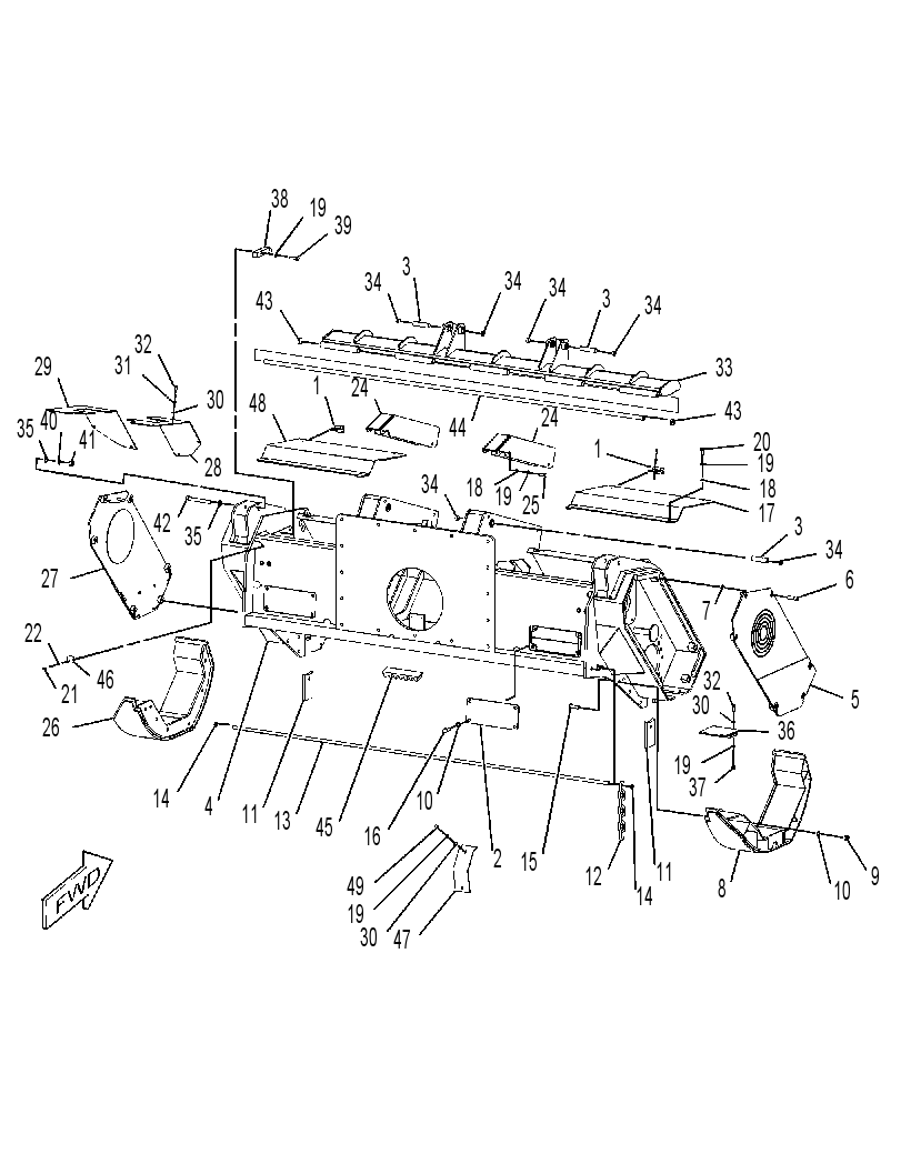 FRAME GP-MULCHING HEAD 3991714 CAT