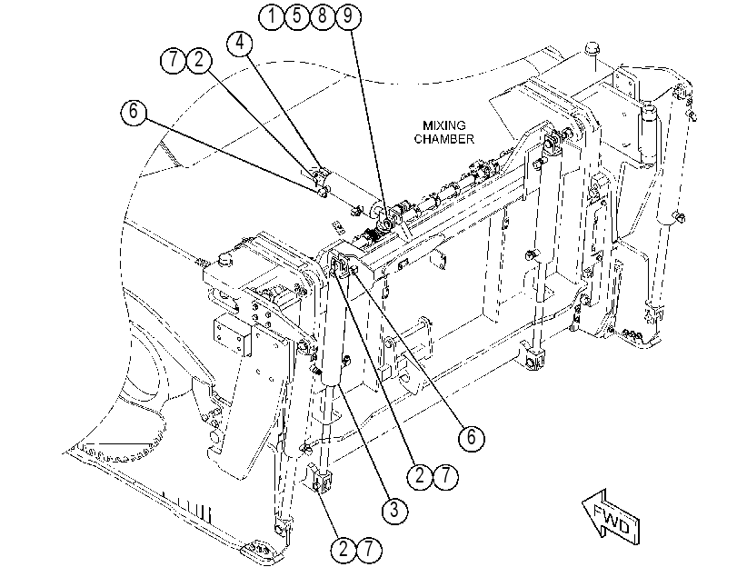 CYLINDER & MTG GP-MOLDBOARD 3741314 CAT