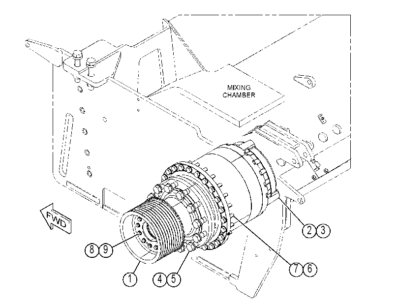 MOUNTING GP-AUX DRIVE MOTOR 3902865 CAT