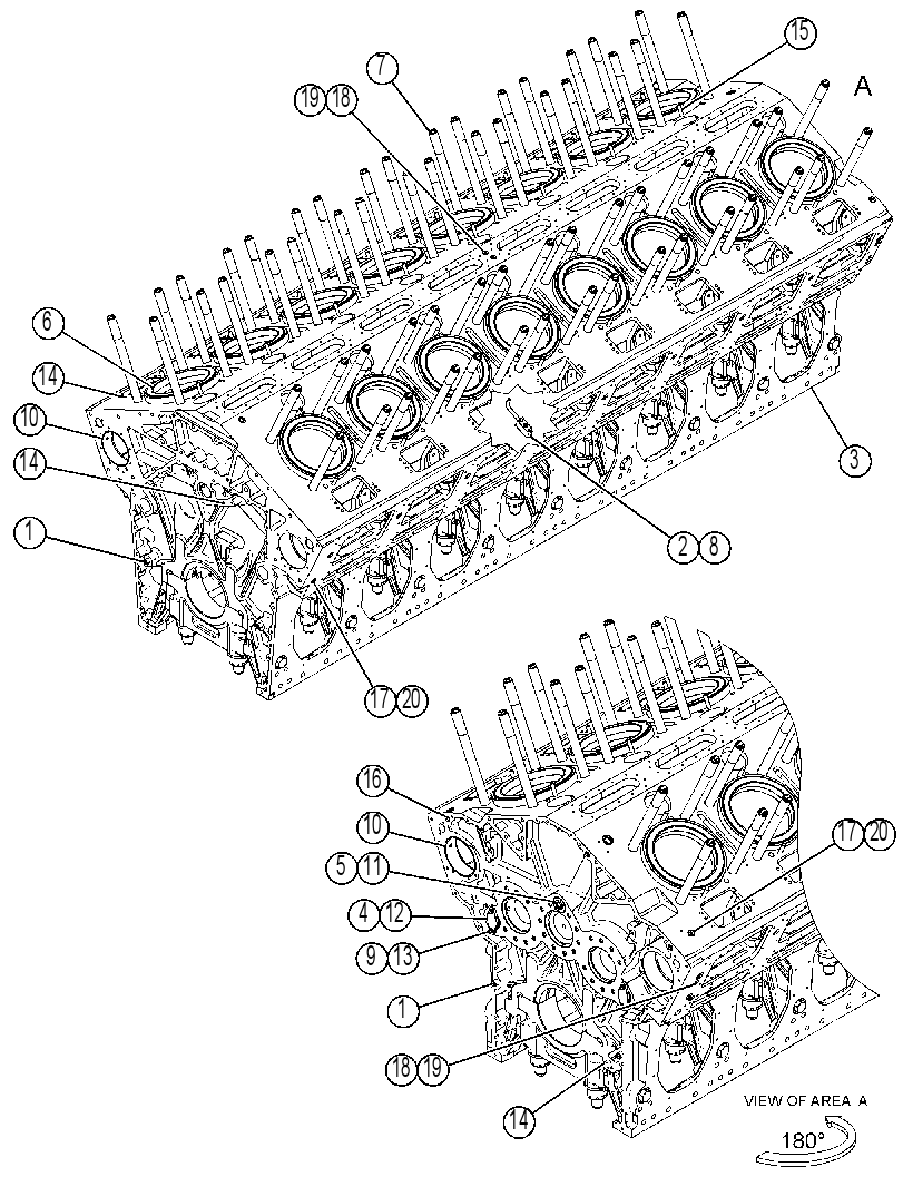 Блок цилиндров 4623640 CAT