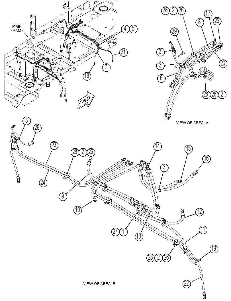 LINES GP-SWING CYLINDER 3741329 CAT