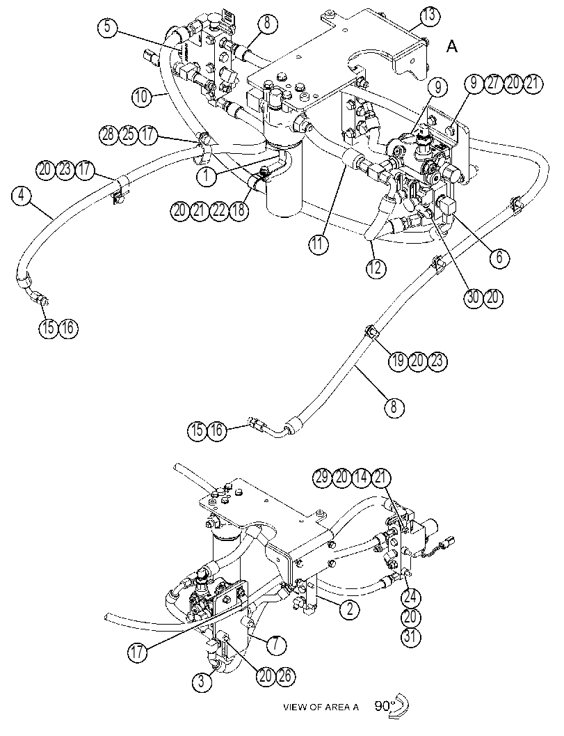 FILTER & LINES GP-HYDRAULIC 4821842 CAT
