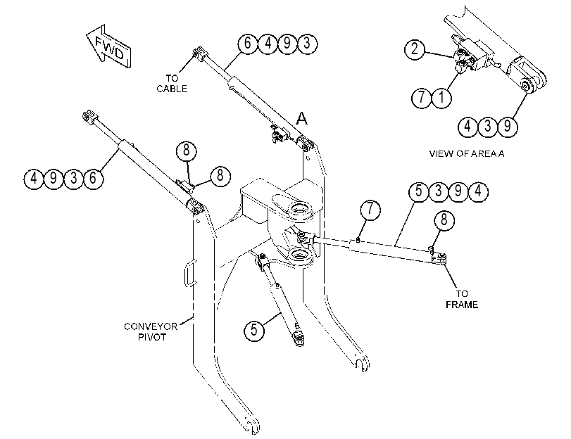 CYLINDER & MTG GP-HYDRAULIC 3741316 CAT
