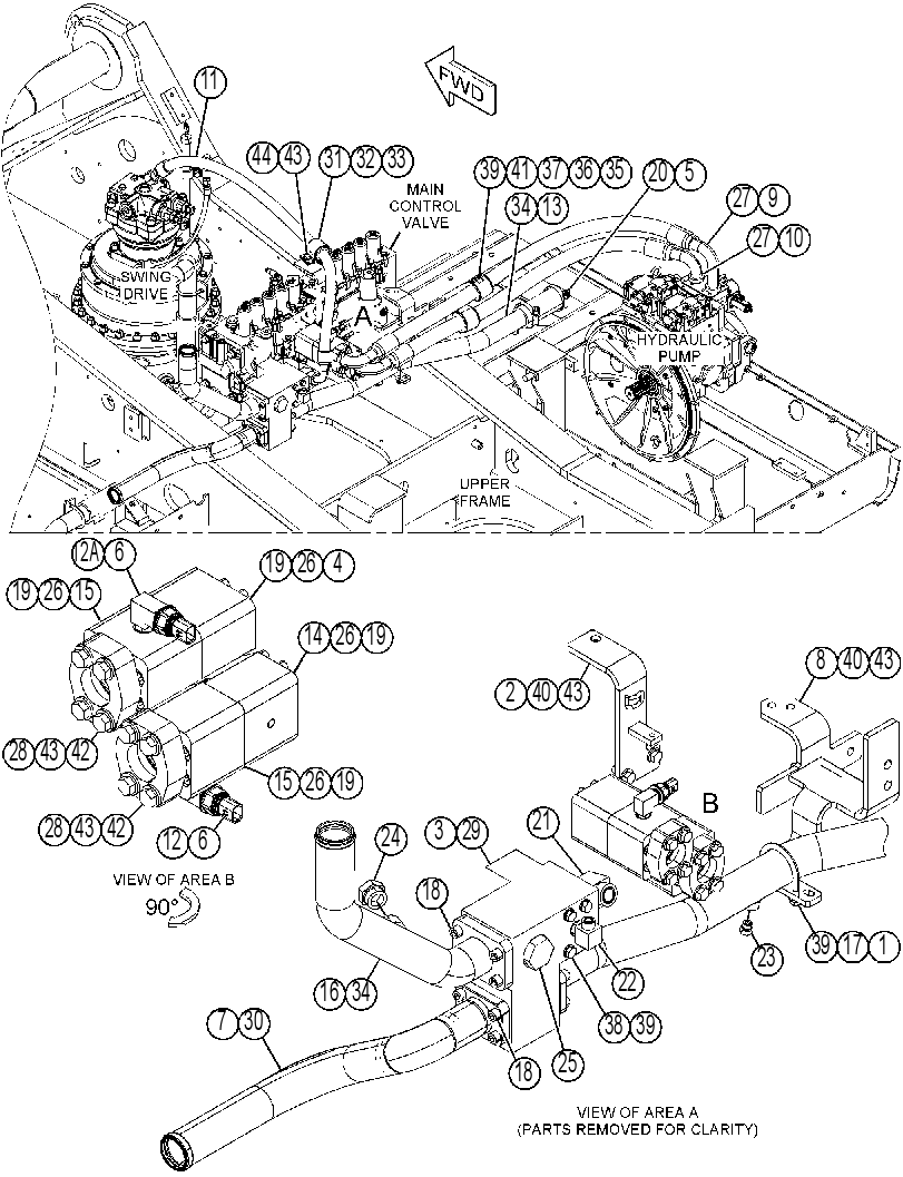 Трубопроводы сливные 4715235 CAT