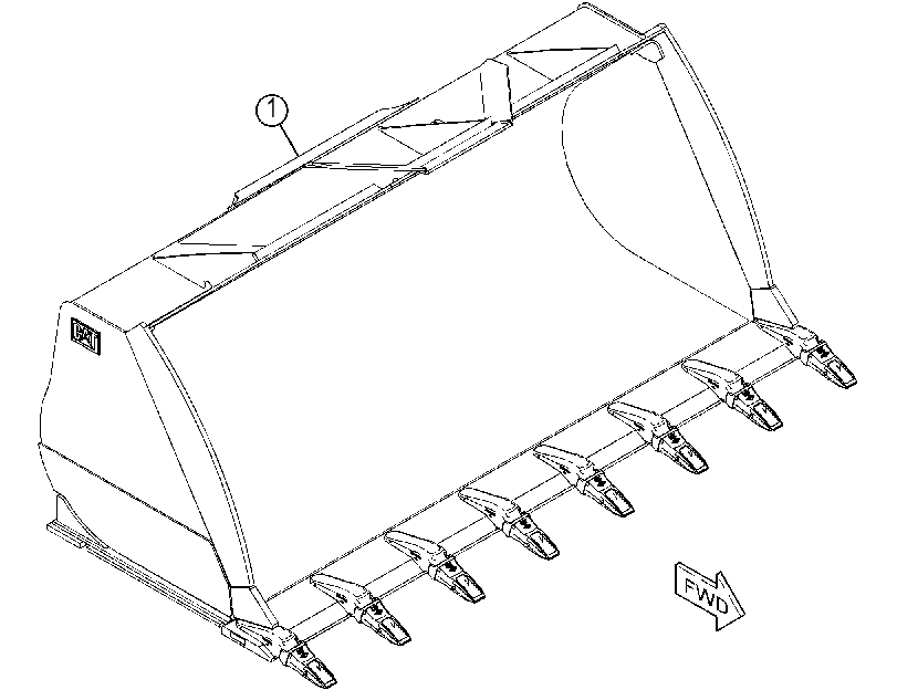 BUCKET AR-MATERIAL HANDLING 4629510 CAT