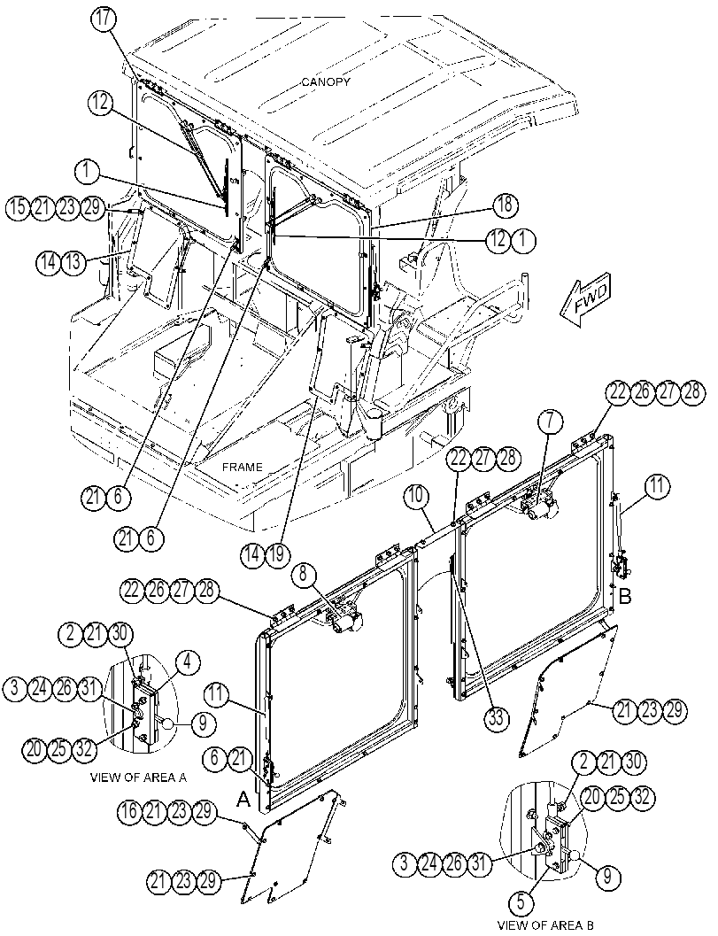 WINDOW GP-FRONT 4340047 CAT