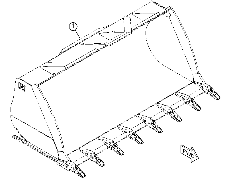 BUCKET AR-MATERIAL HANDLING 4629509 CAT