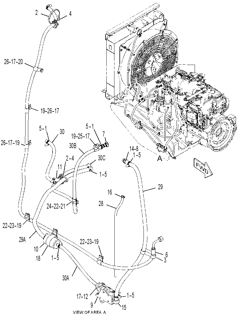 LINES GP-FUEL PUMP 3323637 CAT