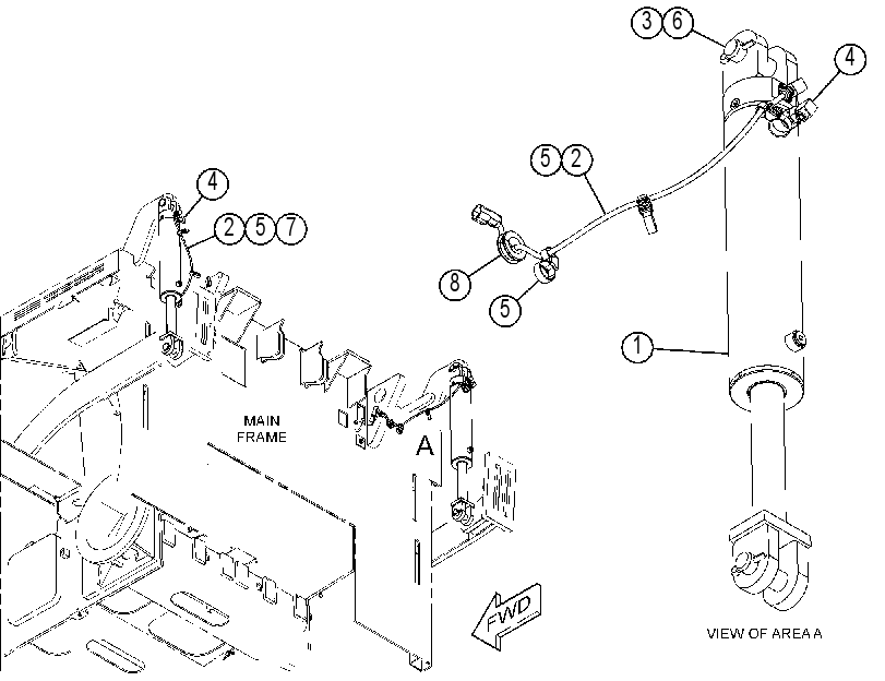 CYLINDER & MTG GP-SCREED HOIST 4479847 CAT
