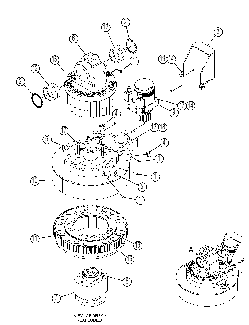 ROTATOR GP-HYDRAULIC 4547022 CAT