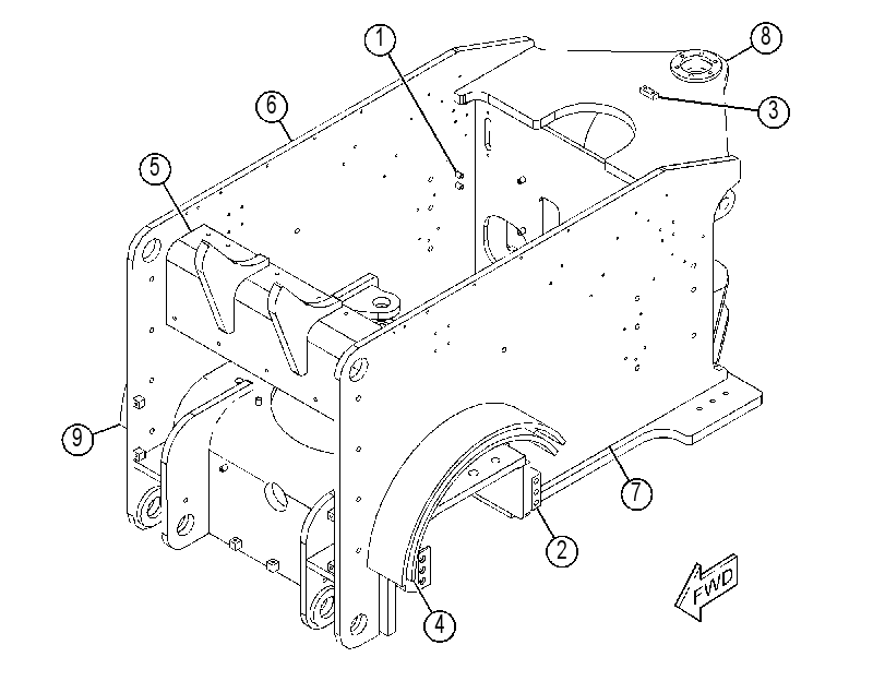 FRAME AS-FRONT 3988651 CAT