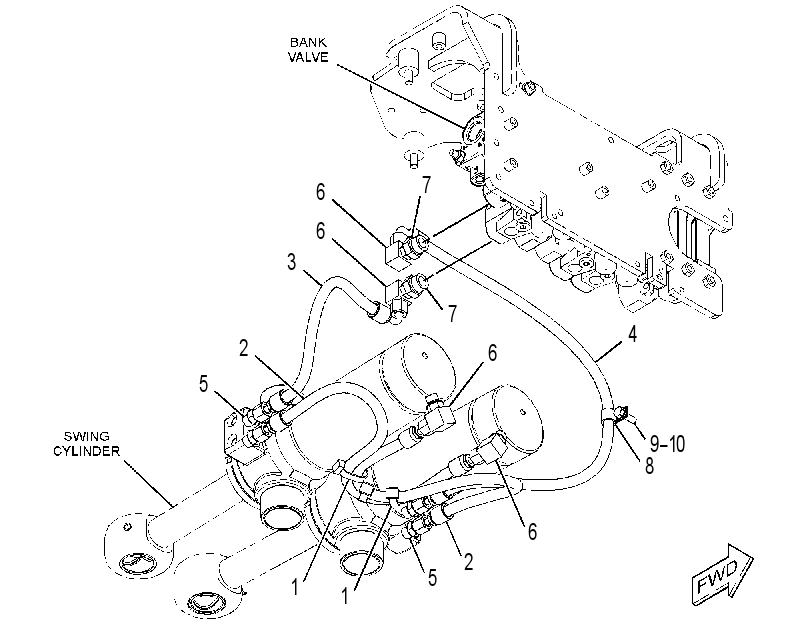 LINES GP-SWING CYLINDER 3379805 CAT