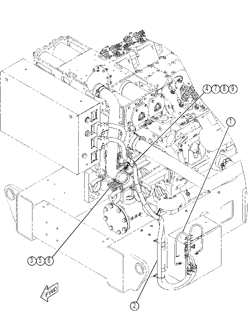 HARNESS GP-ENGINE 3412374 CAT