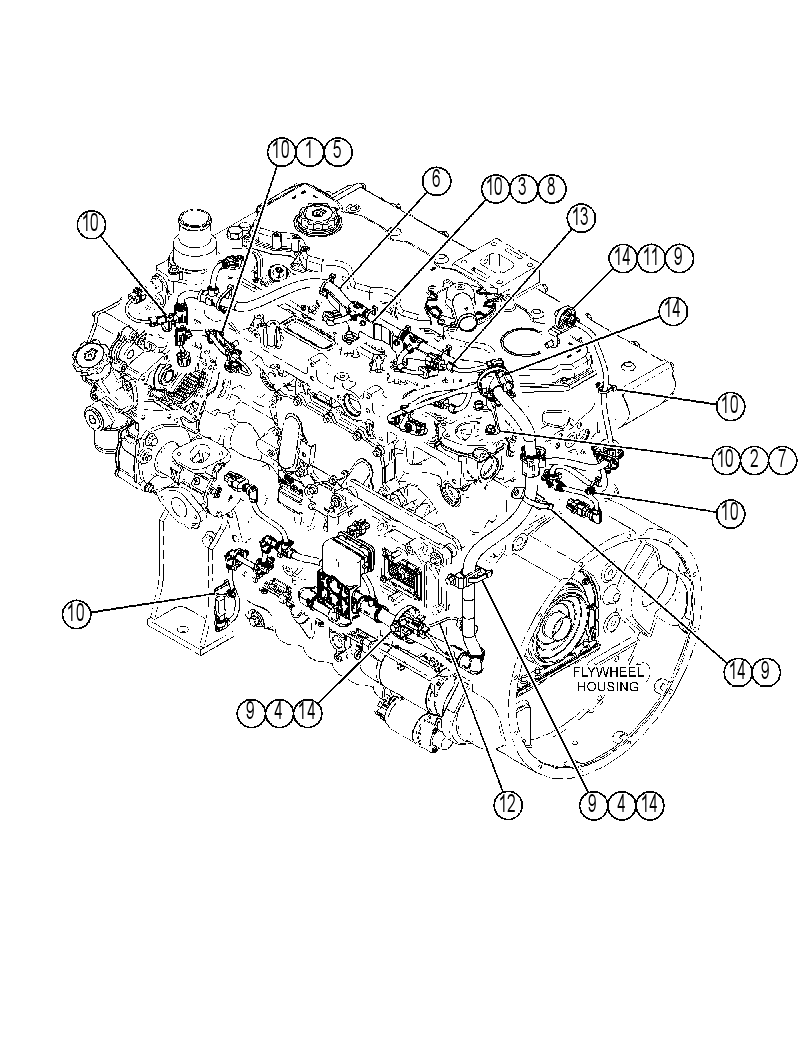 Проводка двигателя 3802970 CAT