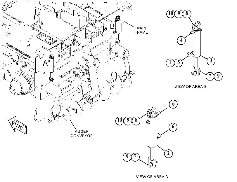 CYLINDER & MTG GP-AUGER 4479844 CAT