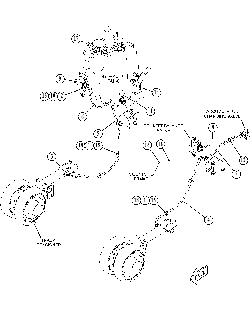 LINES GP-TRACK TENSION 4479871 CAT