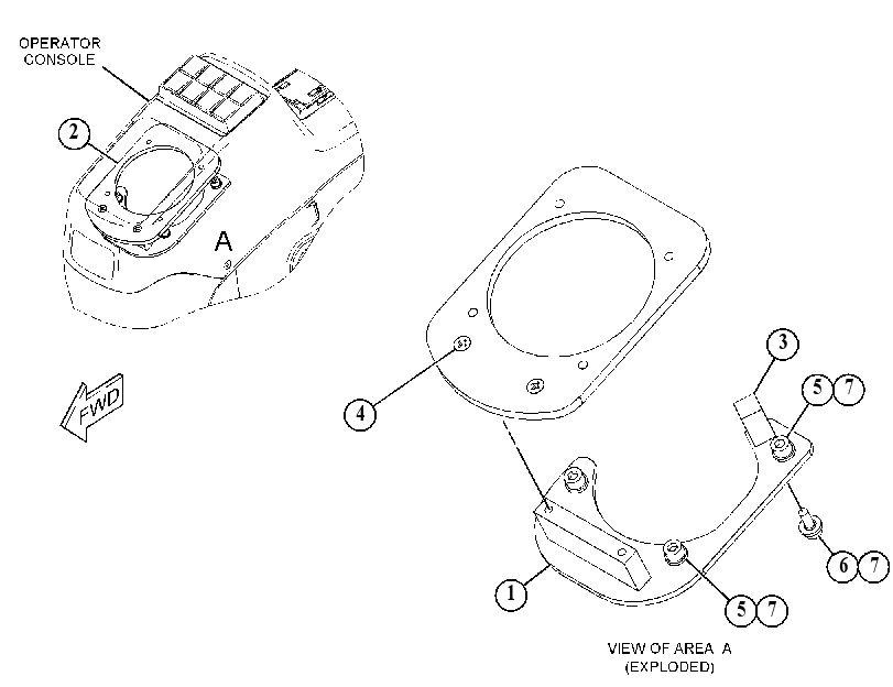PLATE & MTG GP-JOYSTICK 4584359 CAT