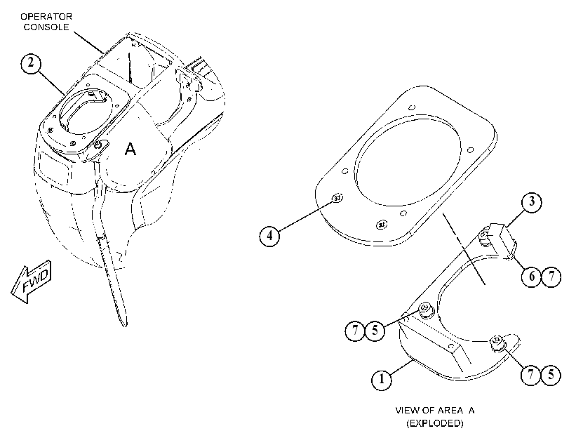 PLATE & MTG GP-JOYSTICK 4584360 CAT