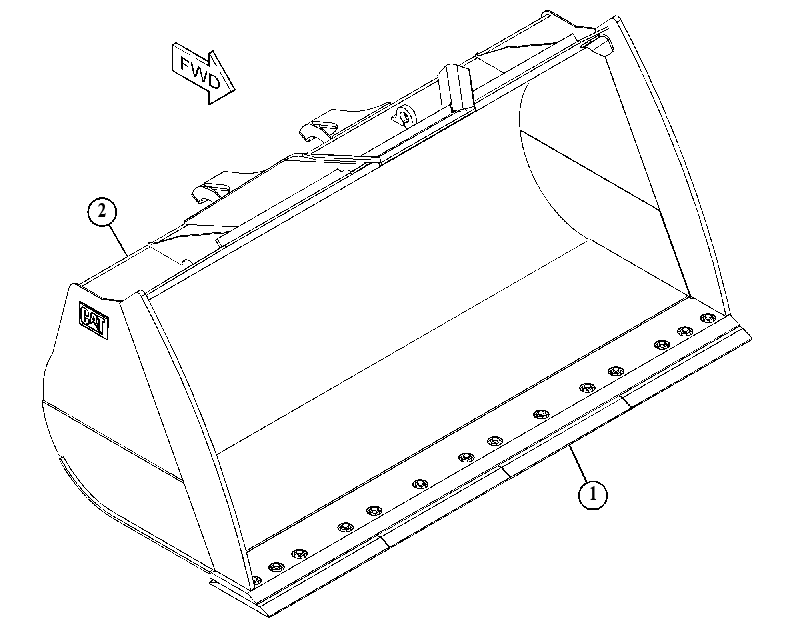 BUCKET AR-MATERIAL HANDLING 4882193 CAT