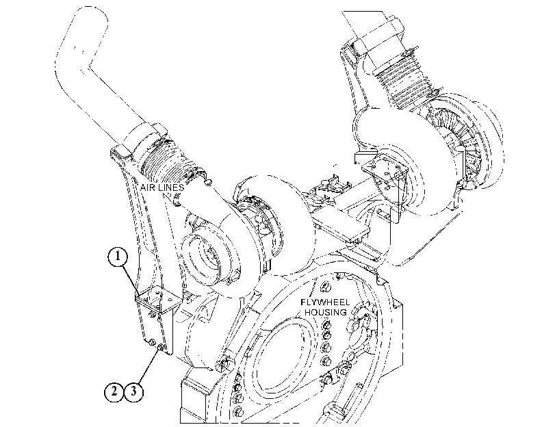 SUPPORT GP-AIR INLET 4853711 CAT