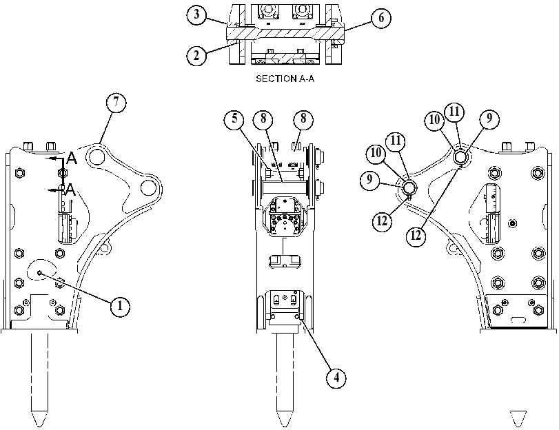 HOUSING GP-HAMMER 3921800 CAT