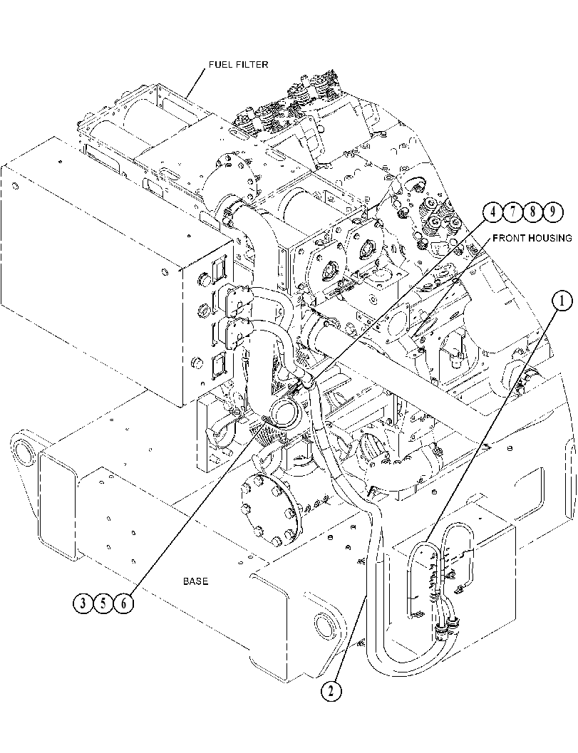 HARNESS GP-ENGINE 3412373 CAT