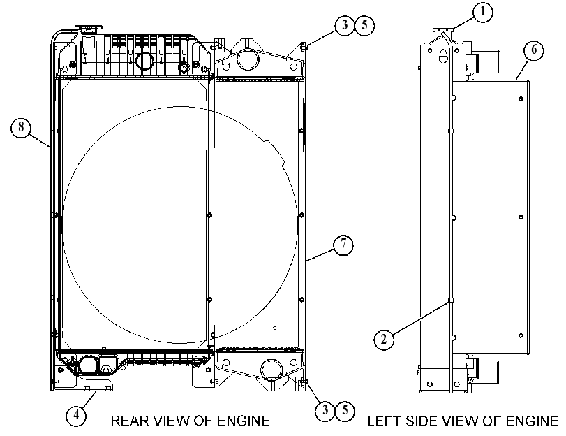 RADIATOR AS 2961558 CAT