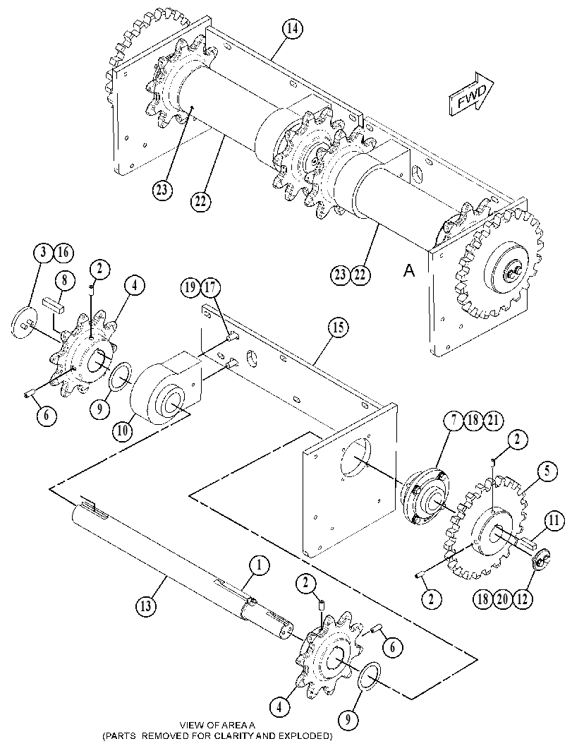 SHAFT GP-FEEDER DRIVE 4344421 CAT
