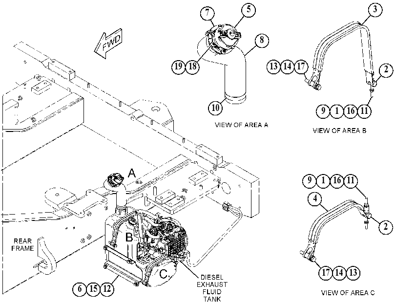 MOUNTING GP-DEF TANK 4500597 CAT