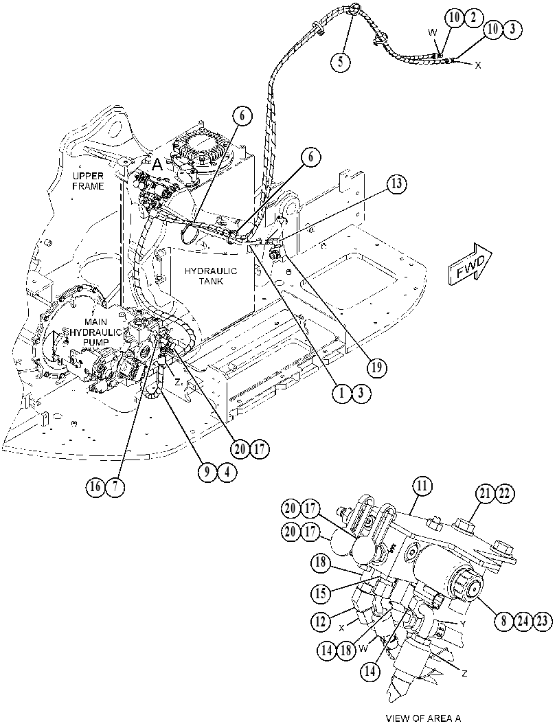 Трубопроводы передние 4477316 CAT