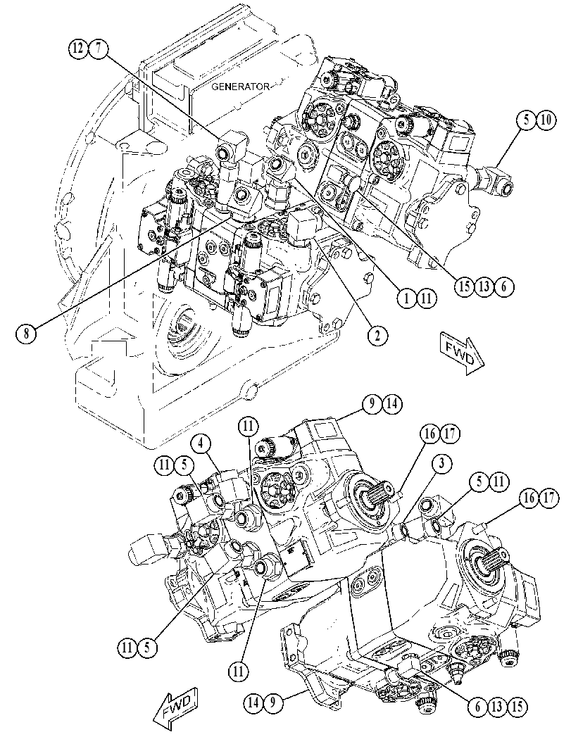PUMP & MTG GP-MATERIAL FEED 4479808 CAT