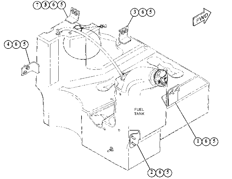 MOUNTING GP-FUEL TANK 4189283 CAT