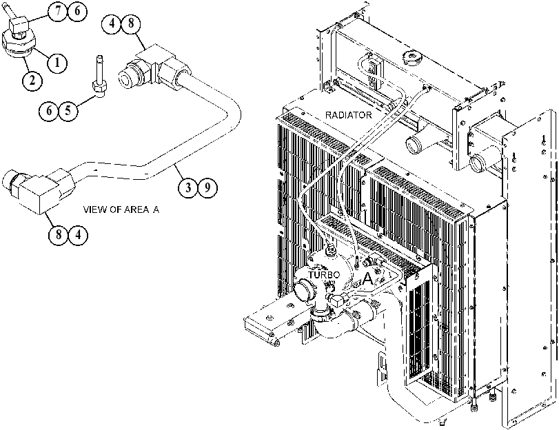 LINES GP-AUXILIARY FRESH WATER 4342179 CAT