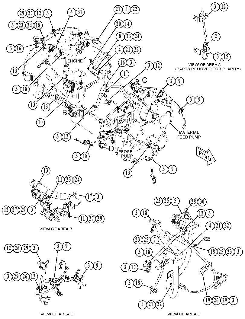 WIRING GP-POWER TRAIN 4503042 CAT