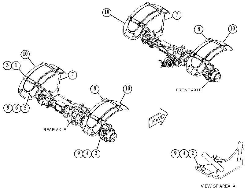 FENDER & MOUNTING GP 3145532 CAT