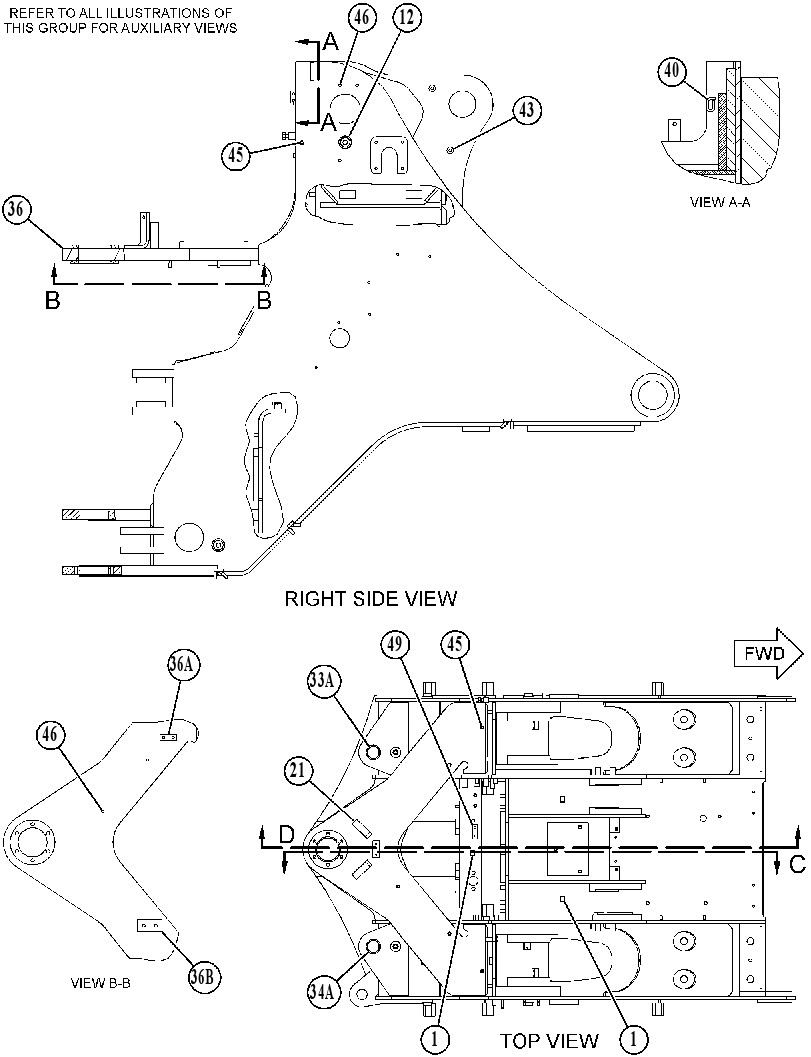 FRAME AS-FRONT 4490351 CAT