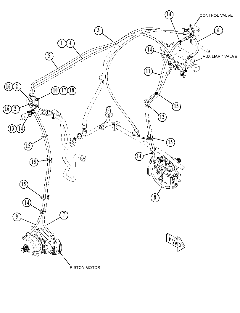 LINES GP-BRAKE & SHIFT 4551703 CAT
