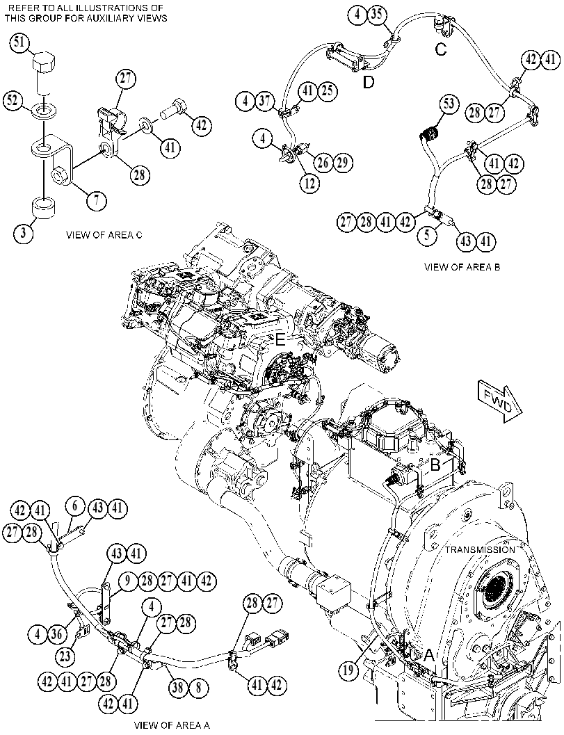WIRING GP-POWER TRAIN 3947002 CAT