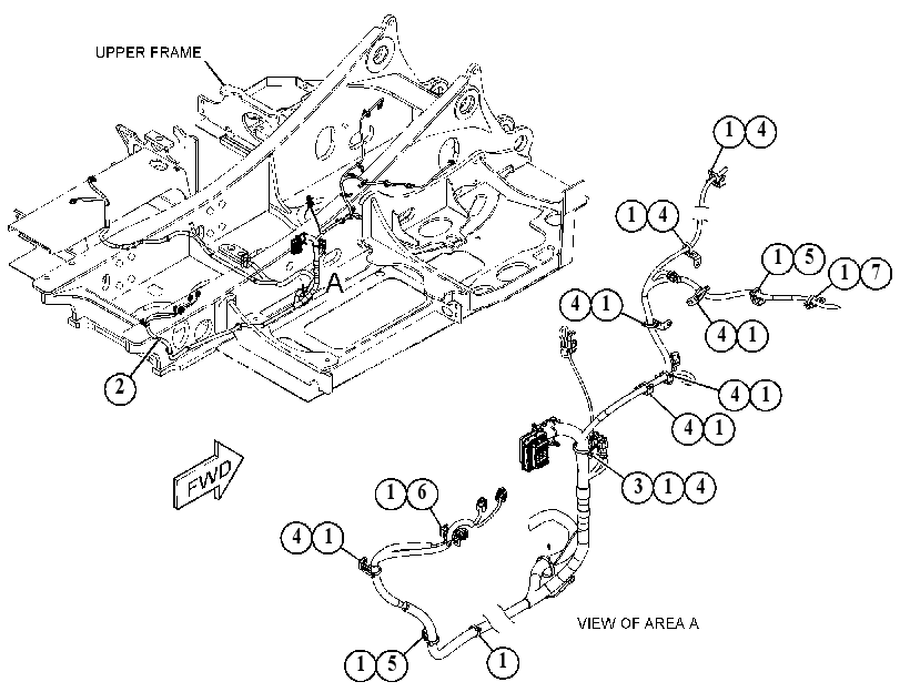 Проводка модуля AdBlue 4585032 CAT
