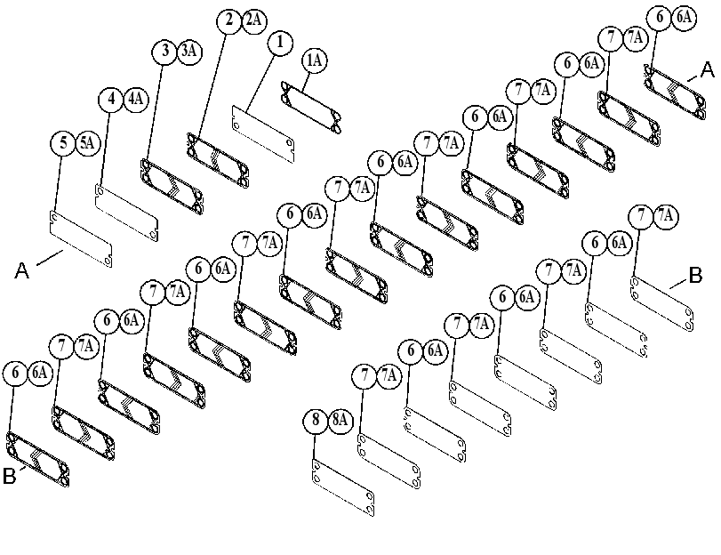 PLATE GP-HEAT EXCHANGER 3733364 CAT