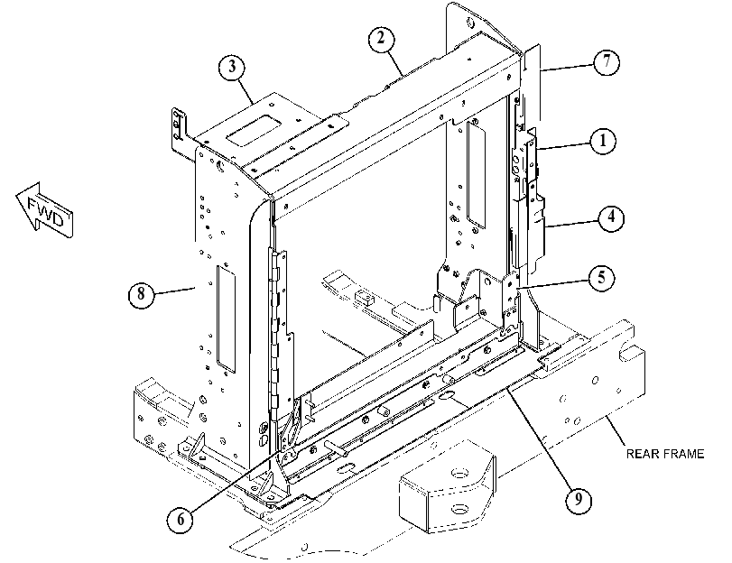 FRAME GP-RADIATOR 4158217 CAT