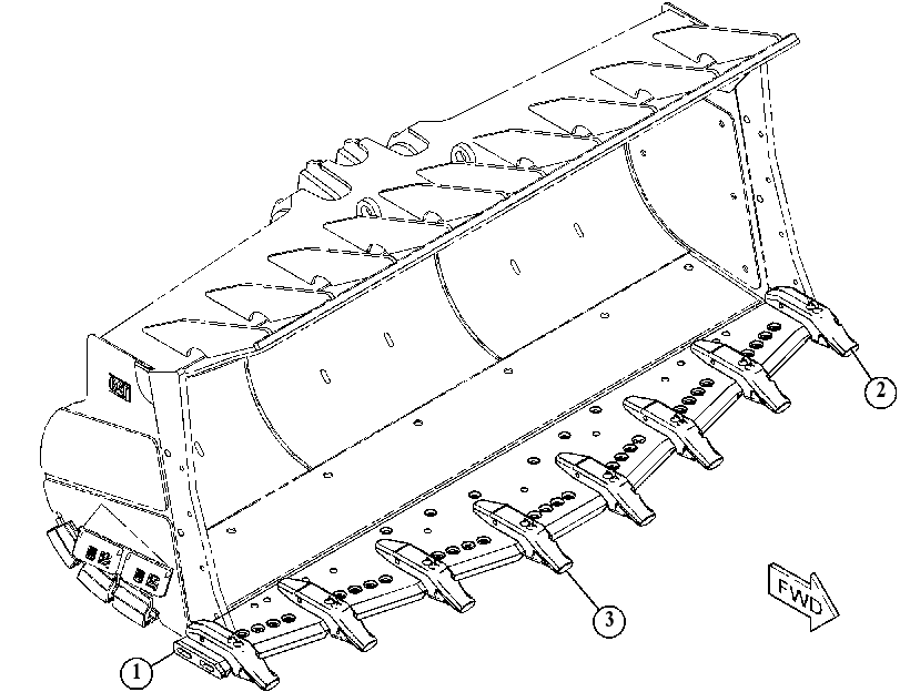 Зуб и режущая кромка 4720828 CAT